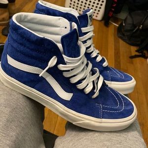 Suede Royal Blue Hi-Top Vans